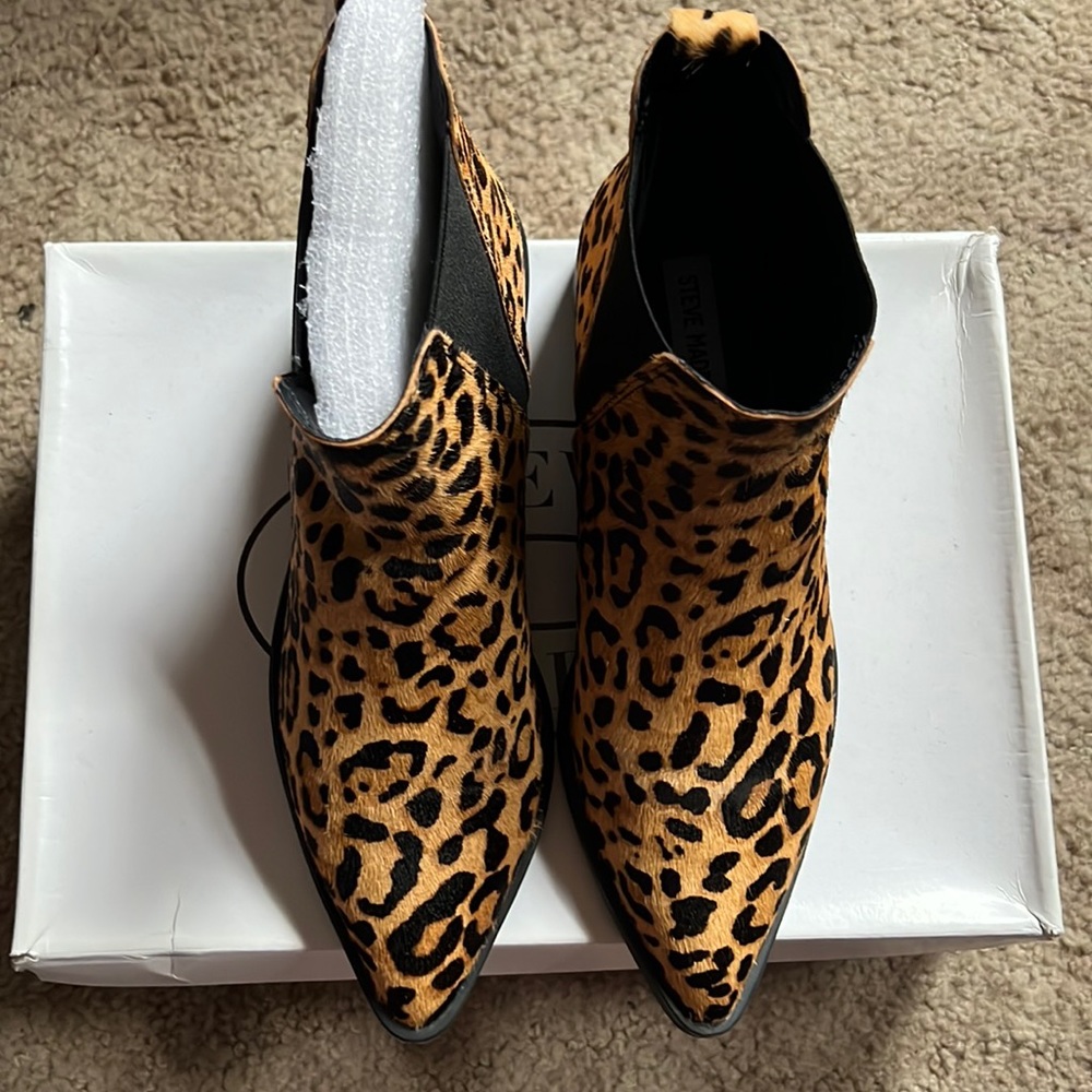 Jerry Leopard Boots by Steve Madden